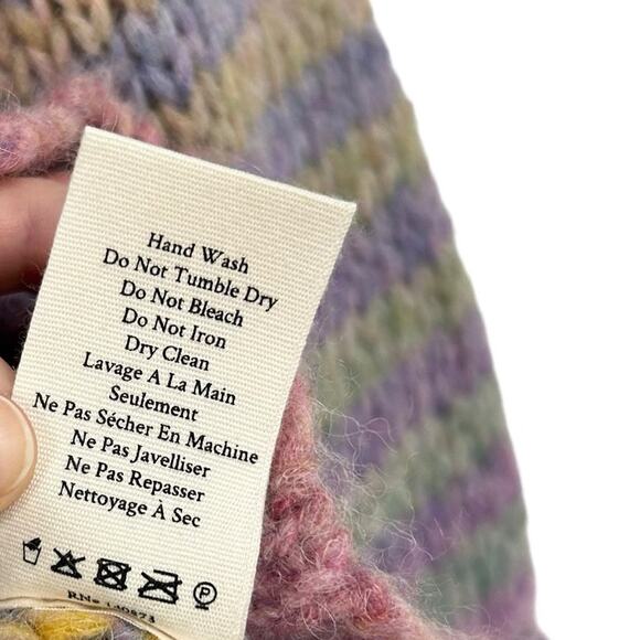 LoveShackFancy Girls Multicolor Alpaca/Wool Blend Ruffle Misha Sweater 5-6 Years - Picture 4 of 5